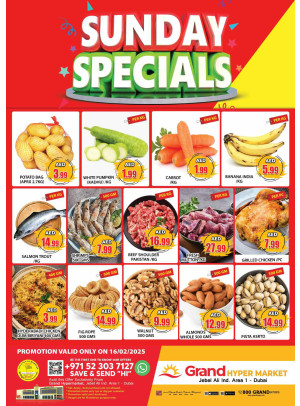 Sunday Specials - Grand Hypermarket Jebel Ali