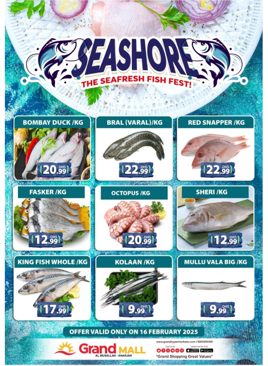 Seafood Sunday - Grand Mall Sharjah