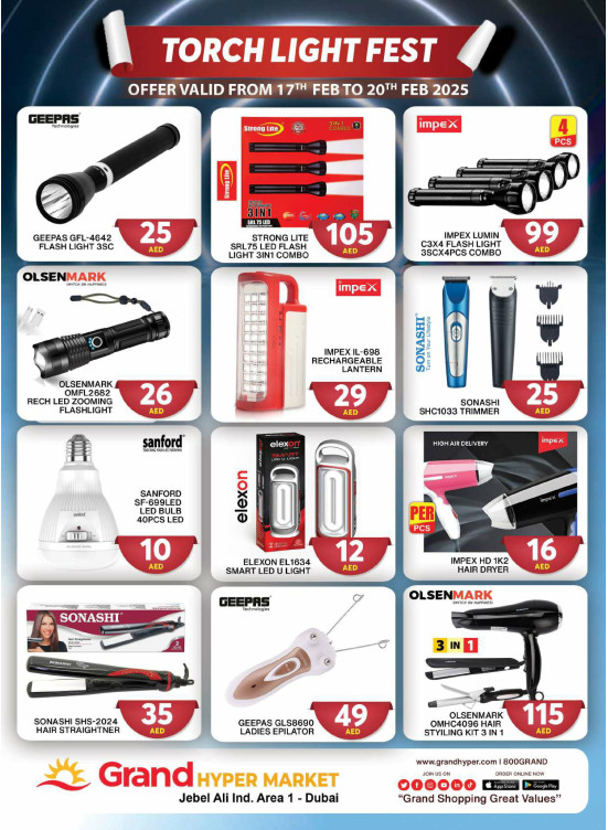 Torch Light Fest - Grand Hypermarket Jebel Ali