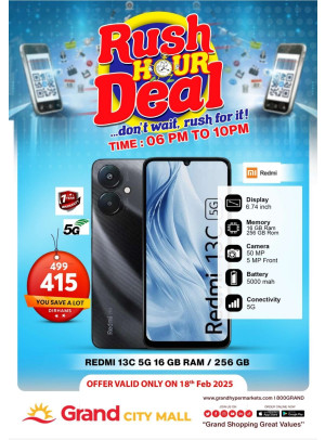 Rush Hour Deal - Grand City Mall