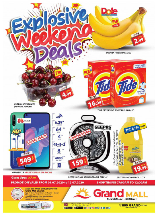 Explosive Weekend Deals - Grand Mall Sharjah