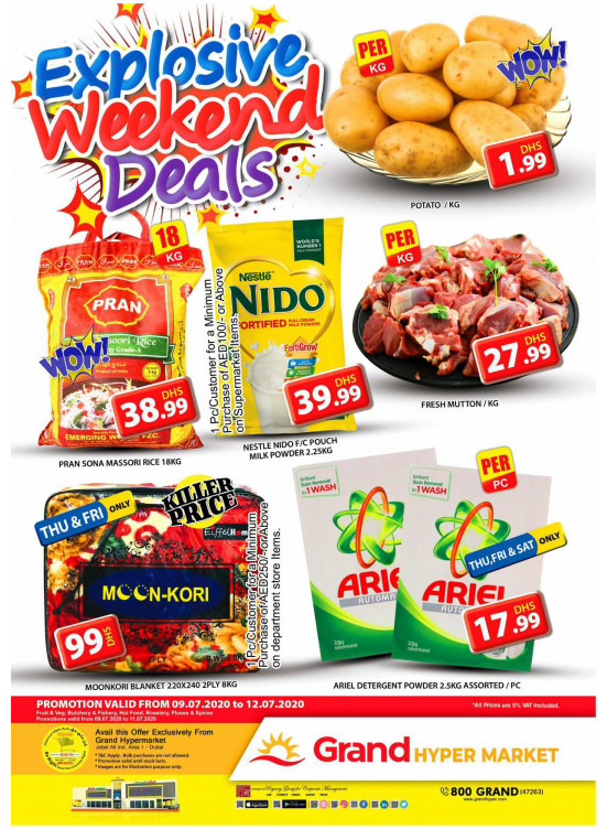 Explosive Weekend Deals - Grand Hypermarket Jebel Ali