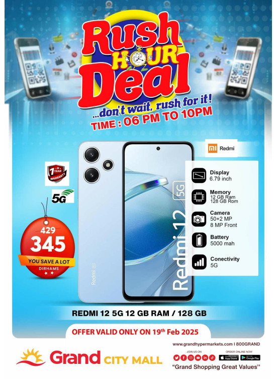 Rush Hour Deal - Grand City Mall