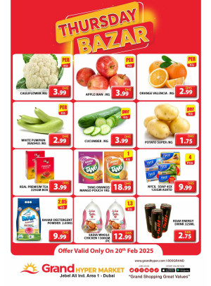 Thursday Bazar - Grand Hypermarket Jebel Ali