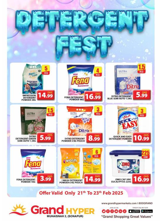 Detergent Fest - Grand Hyper Muhaisnah