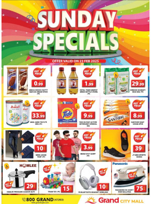 Sunday Specials - Grand City Mall