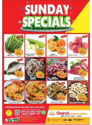 Sunday Specials - Grand Hypermarket Jebel Ali