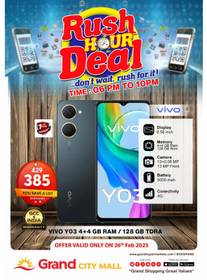 Rush Hour Deal - Grand City Mall