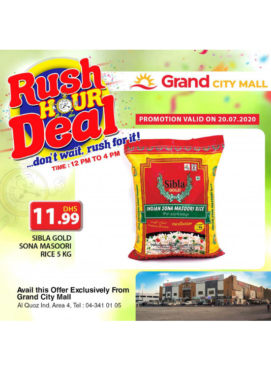 Rush Hour Deal - Grand City Mall