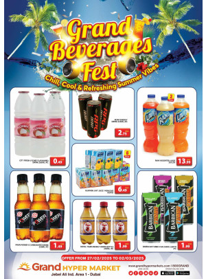 Grand Beverages Fest - Grand Hypermarket Jebel Ali
