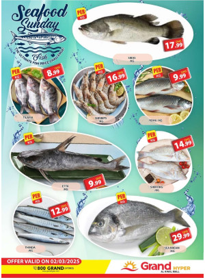 Seafood Sunday - Grand Hyper Al Khail Mall