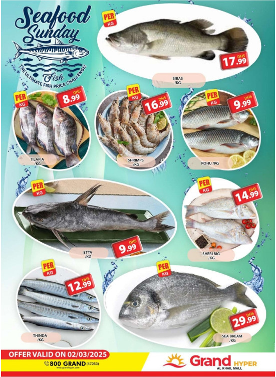 Seafood Sunday - Grand Hyper Al Khail Mall