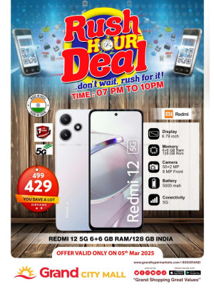 Rush Hour Deal - Grand City Mall