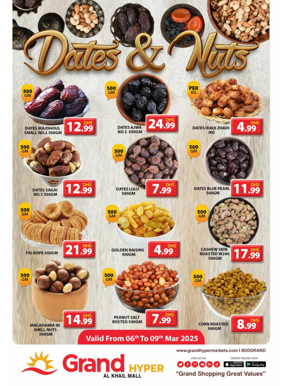 Dates & Nuts Deals - Grand Hyper Al Khail Mall