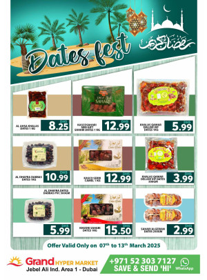 Dates Feast - Grand Hypermarket Jebel Ali