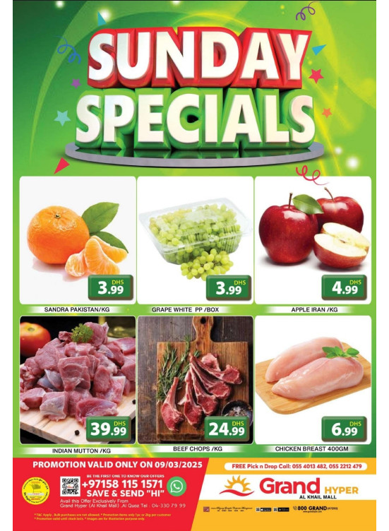 Sunday Specials - Grand Hyper Al Khail Mall