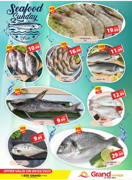 Seafood Sunday - Grand Hyper Al Khail Mall
