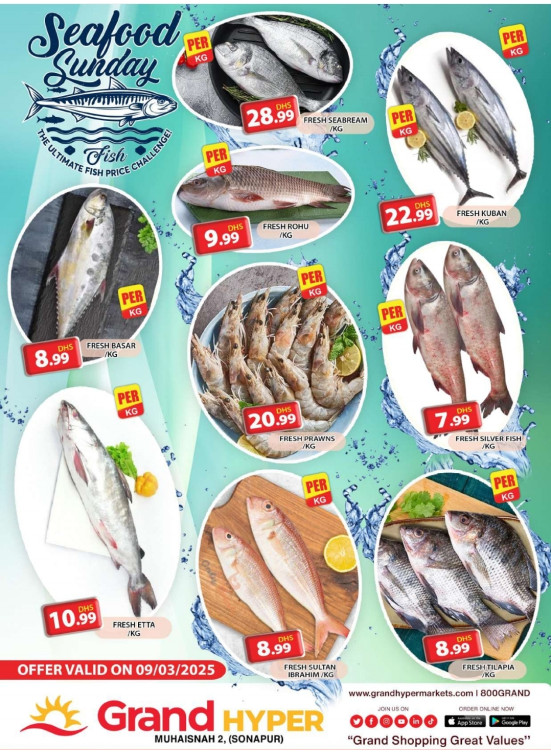 Seafood Sunday - Grand Hyper Muhaisnah