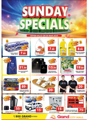 Sunday Specials - Grand City Mall