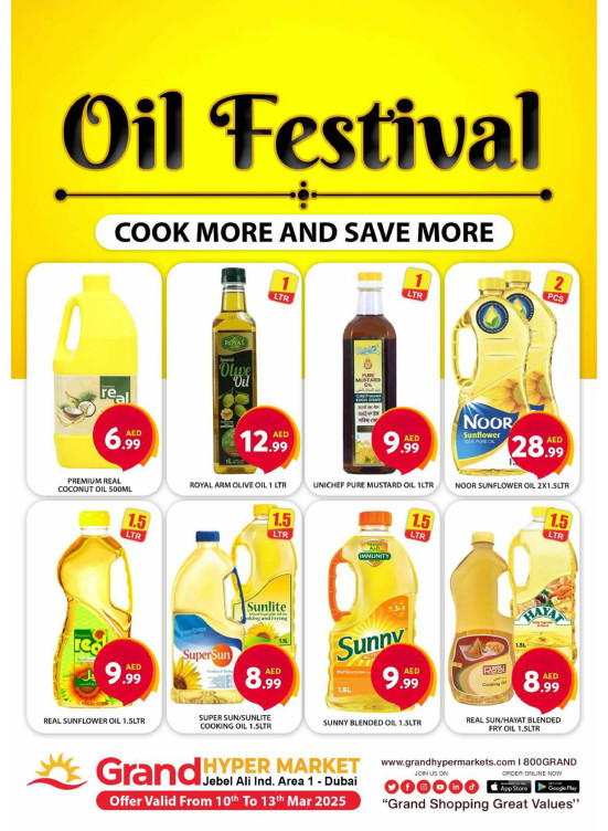 Oil Festival - Grand Hypermarket Jebel Ali