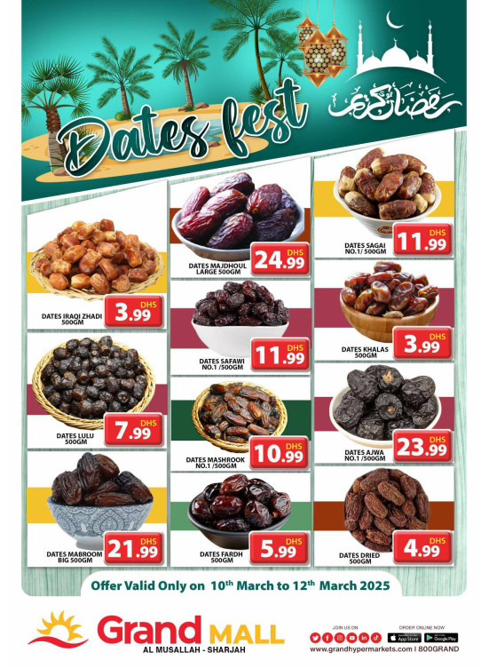 Date Fest - Grand Mall Sharjah