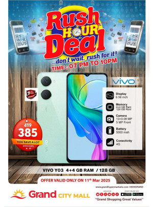 Rush Hour Deal - Grand City Mall