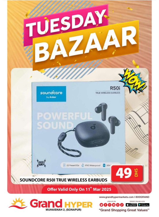Tuesday Bazar - Grand Hyper Muhaisnah