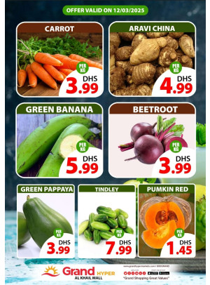 Veggie Wednesday - Grand Hyper Al khail Mall