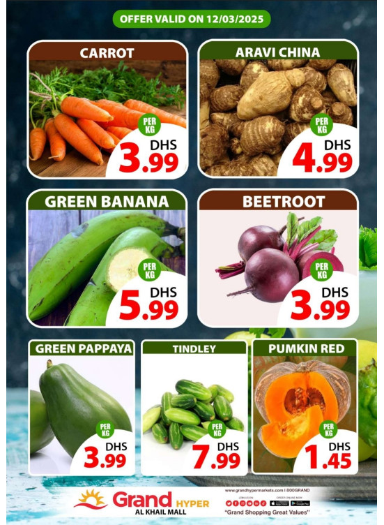Veggie Wednesday - Grand Hyper Al khail Mall