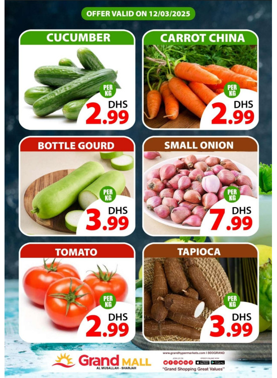 Veggie Wednesday - Grand Mall Sharjah