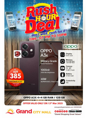 Rush Hour Deal - Grand City Mall