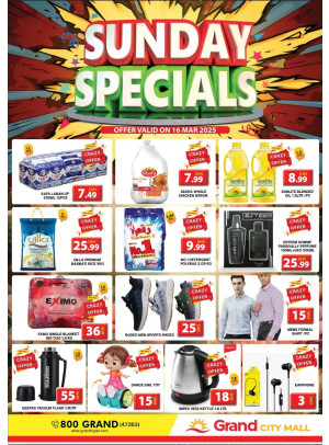 Sunday Specials - Grand City Mall