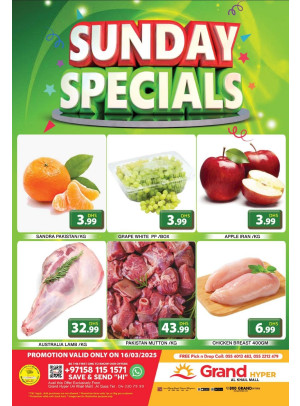 Sunday Specials - Grand Hyper Al Khail Mall
