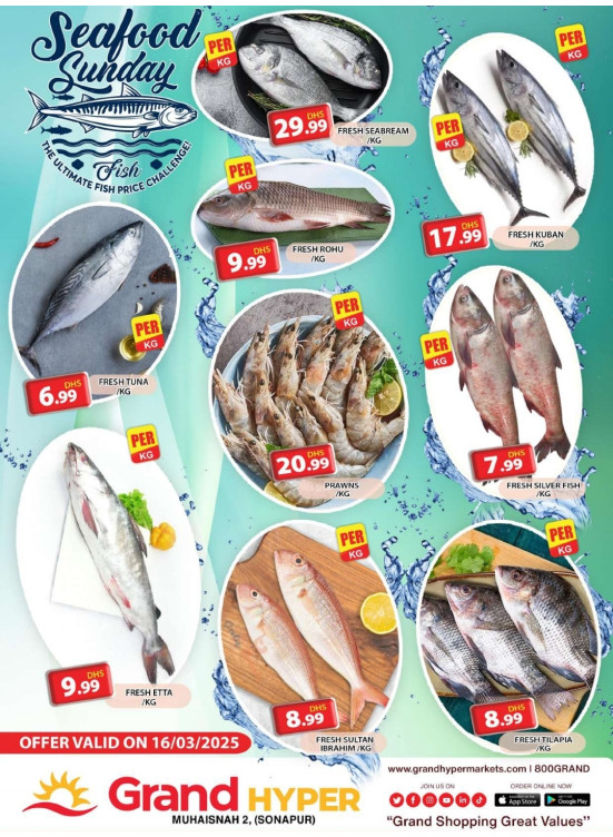 Seafood Sunday - Grand Hyper Muhaisnah