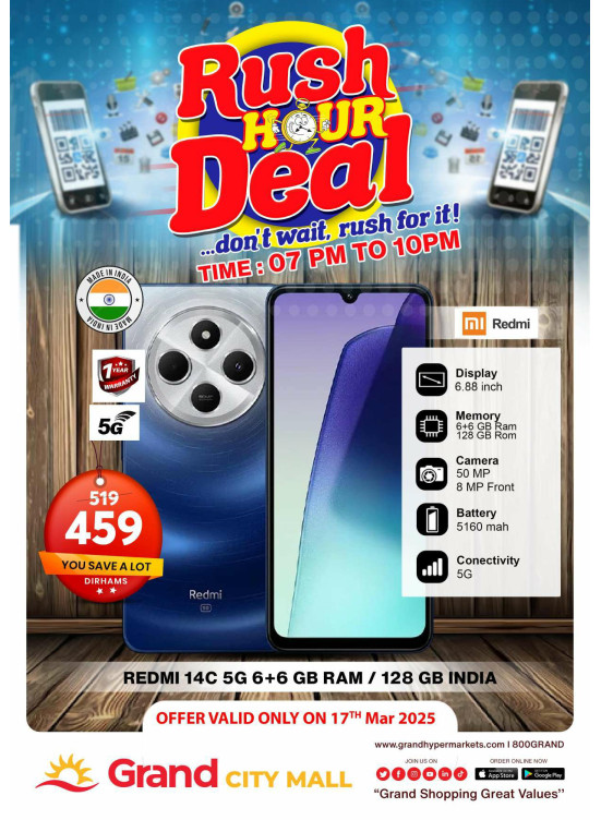 Rush Hour Deal - Grand City Mall