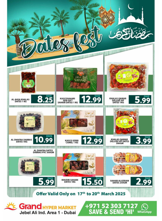 Dates Fest - Grand Hypermarket Jebel Ali