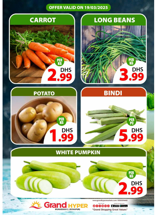 Veggie Wednesday - Grand Hyper Muhaisnah