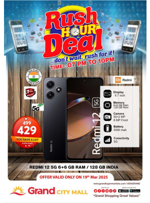 Rush Hour Deal - Grand City Mall