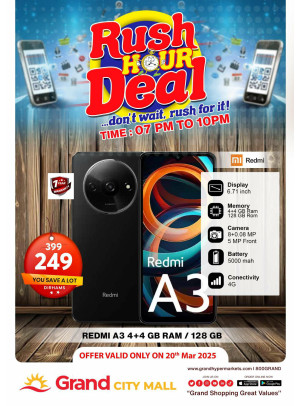 Rush Hour Deal - Grand City Mall