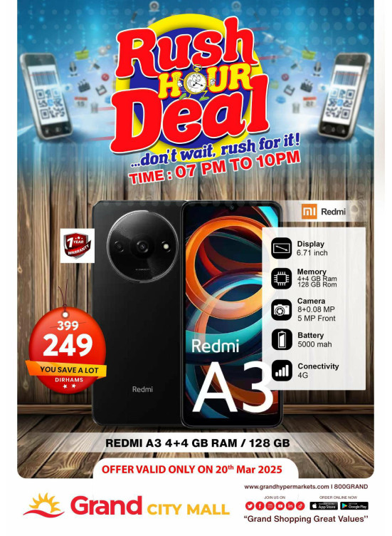 Rush Hour Deal - Grand City Mall