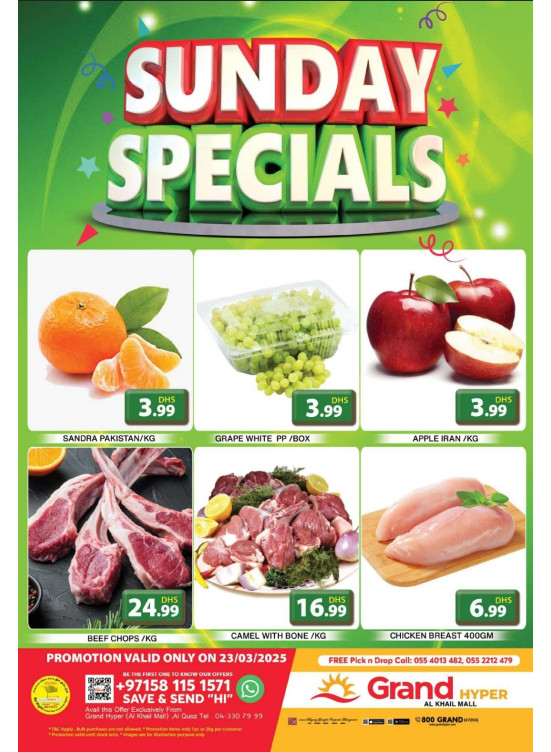 Sunday Specials - Grand Hyper Al Khail Mall