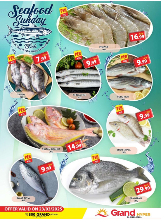 Seafood Sunday - Grand Hyper Al Khail Mall