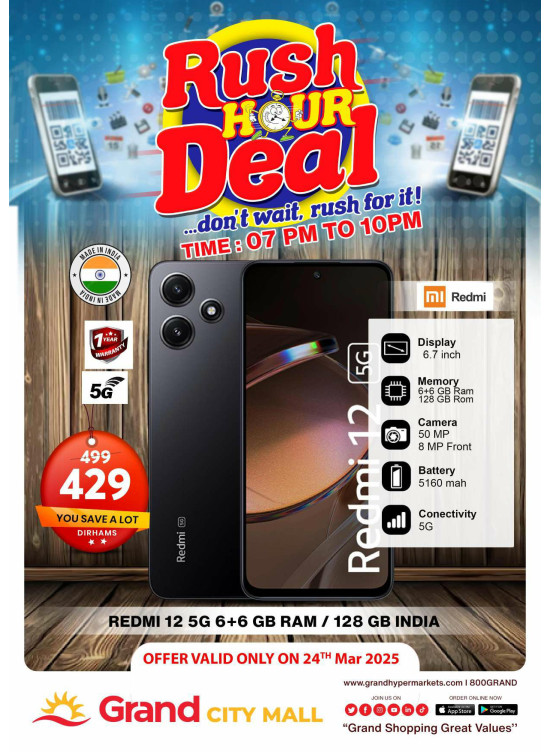Rush Hour Deal - Grand City Mall