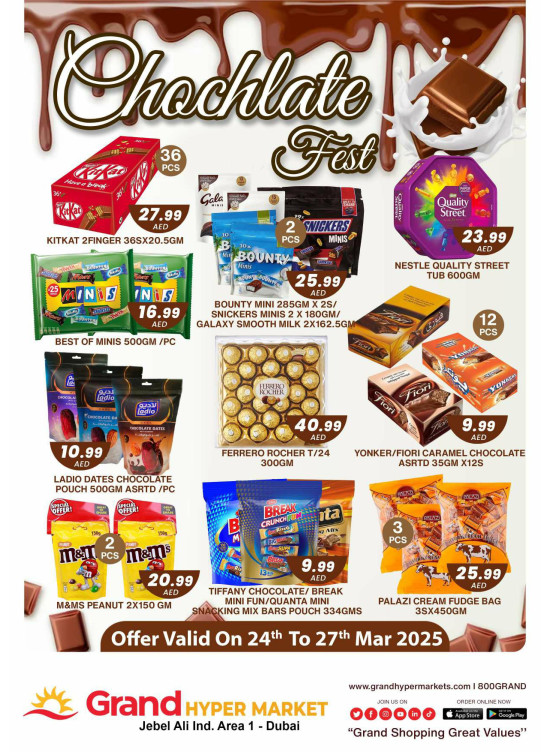 Chochlate Fest - Grand Hypermarket Jebel Ali