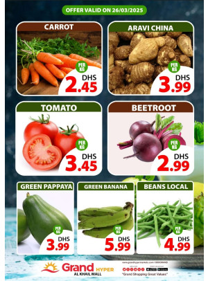 Veggie Wednesday - Grand Hyper Al khail Mall