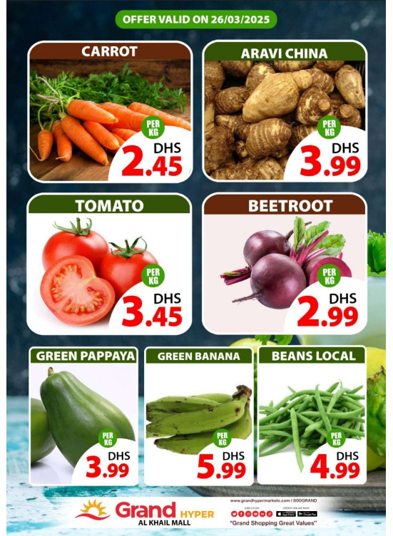 Veggie Wednesday - Grand Hyper Al khail Mall