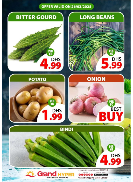 Veggie Wednesday - Grand Hyper Muhaisnah