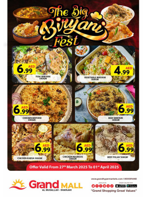 Big Biryani Fest - Grand Mall Sharjah