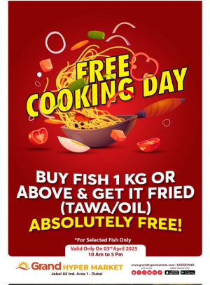 Free Cooking Day - Grand Hypermarket Jebel Ali
