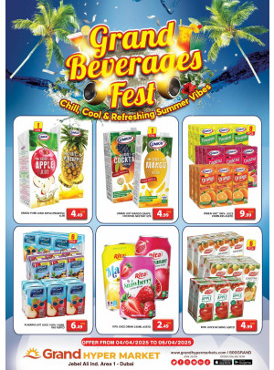 Grand Beverages Feast - Grand Hypermarket Jebel Ali